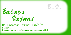 balazs vajnai business card